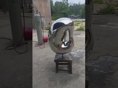 patung taman kecil stainless steel, ornamen dalam ruangan setinggi 1,0 m untuk hotel