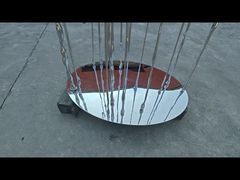 Katak Abstrak Baja Tahan Karat yang Dipoles, Ornamen Taman Hewan