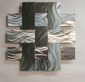 ODM Modern Abstrak Stainless Steel Patung Dinding Untuk Rumah / Dekorasi Gallary
