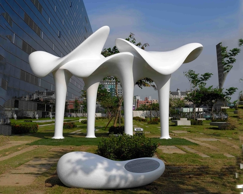Seni Publik Luar Patung Logam Stainless Steel Untuk Dekorasi Plaza